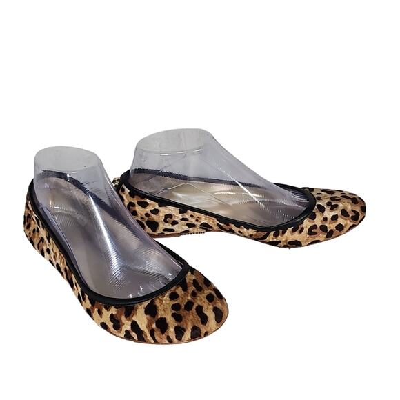 Coach Anora Calf Hair Ballet Flats, Animal Print, Women's 7B - Picture 1 of 12